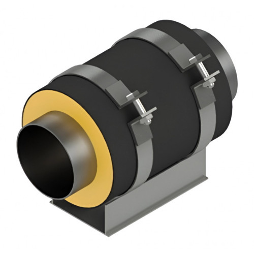 Опора скользящая для прокладки в футляре трубы ППУ 38х140х182,5х377х106,5х340 мм