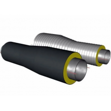 Переход стальной ППУ ОЦ тип 1 Ст20 133х4х108х4х1500 мм ГОСТ 10705-80