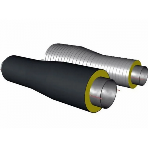 Переход стальной ППУ ПЭ тип 2 Ст20 57х3,5х38х3х1500 мм ГОСТ 8732-78