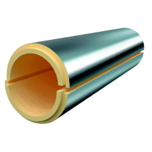 Скорлупа ППУ фольгированная для прямых участков 32х80 мм в Москве
