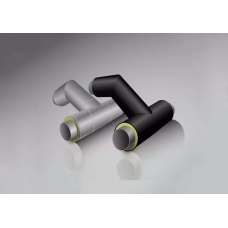 Тройниковое ответвление стальное ППУ ПЭ с МЗИ и КВ тип 1 09Г2С 45х3,5х32х3х1200х730 мм ГОСТ 8732-78