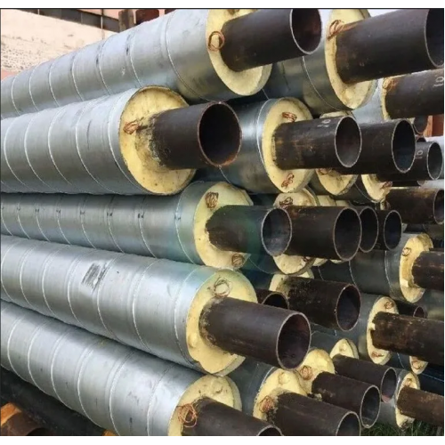 Труба в ППУ изоляции стальная в полиэтиленовой оболочке тип 2 09Г2С Ду57 57х3х140х3х38,5 мм ГОСТ 10705-80