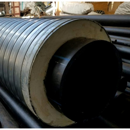 Труба в ППУ изоляции ПНД оцинкованная SDR 11 16 PN ПЭ 100 125х11,4х225х0,6х49,4 мм